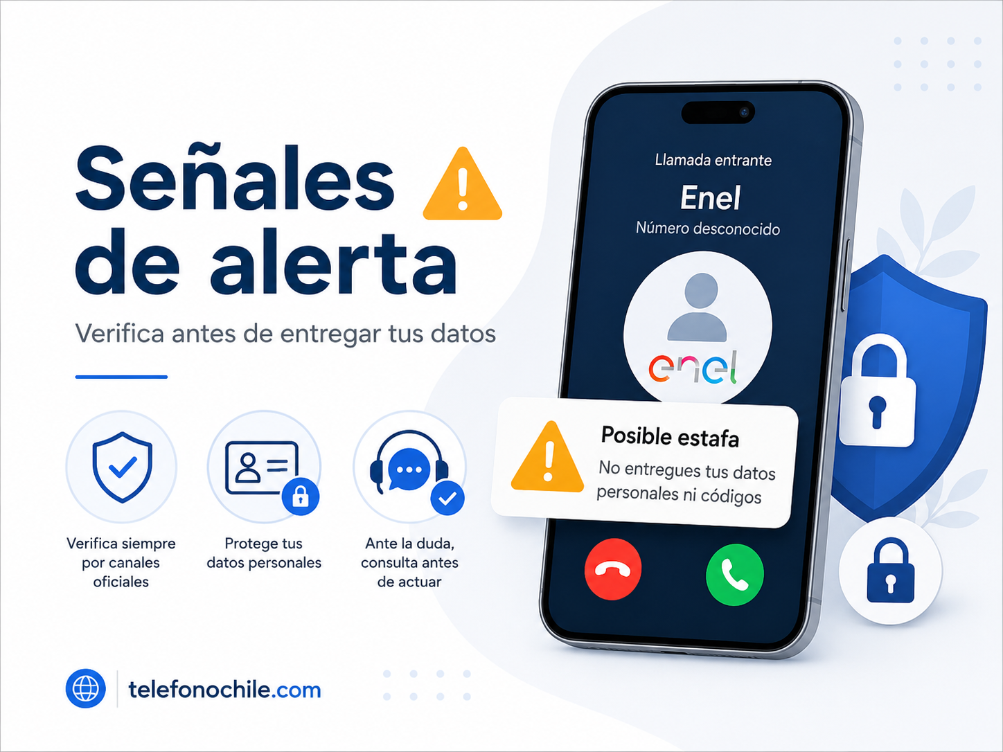 Diferencia entre una comunicación real y una estafa