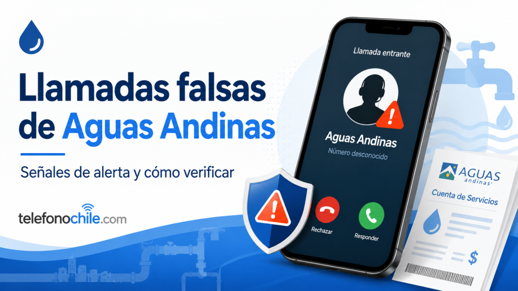 Llamadas falsas de Aguas Andinas
