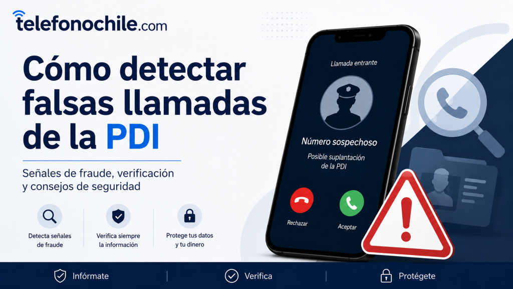 Llamadas falsas de PDI