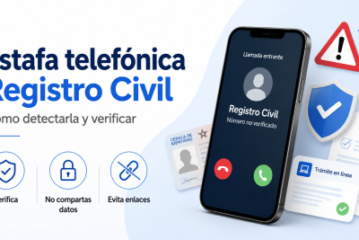 Llamadas falsas de Registro Civil