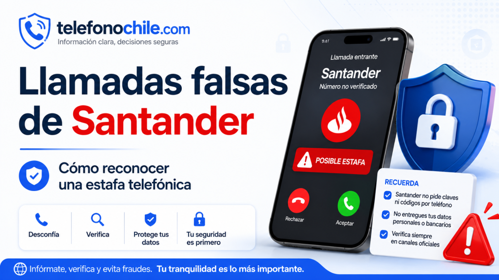 Llamadas falsas de Santander