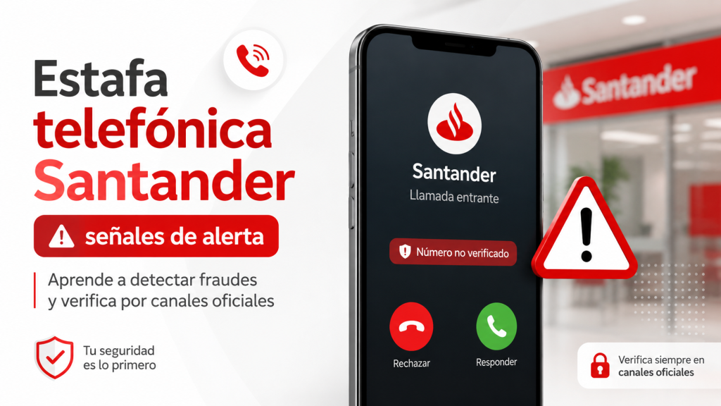 Llamadas falsas de Santander