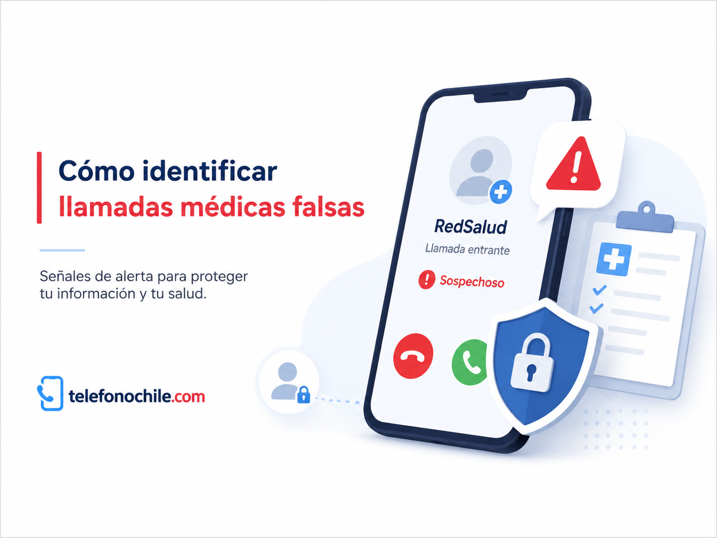 Modalidades comunes de llamadas falsas relacionadas con salud